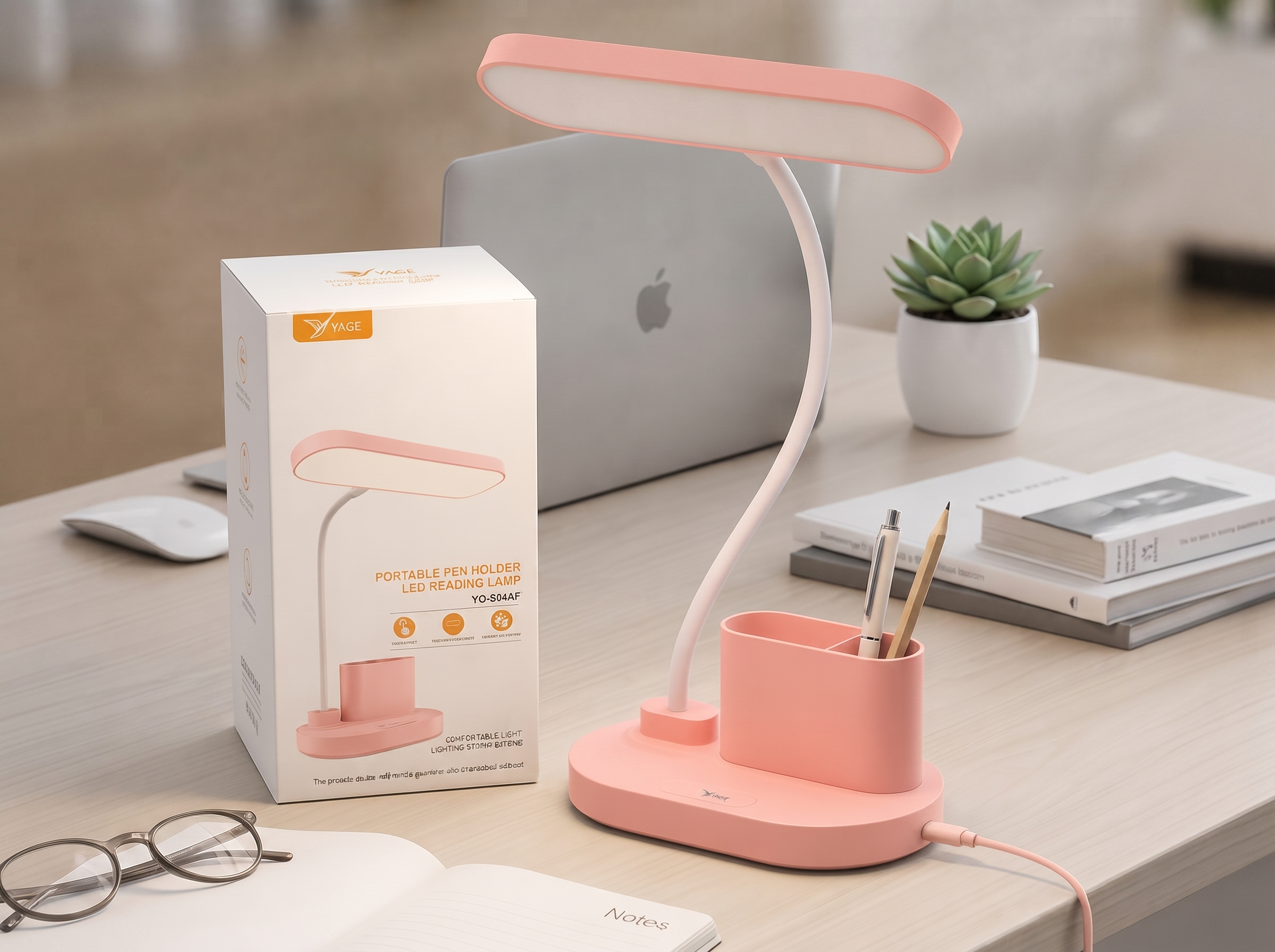 YAGE YG-8044F Portable Pen Holder LED Study Lamp